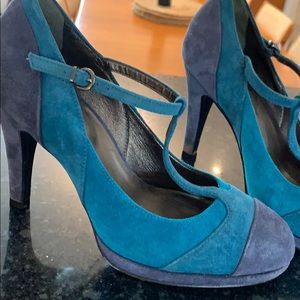 Boden Tri Color Suede 3” Pumps